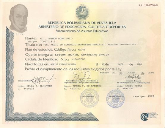 Técnico Medio en Informática