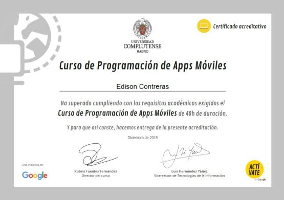 Programación de Apps Móviles